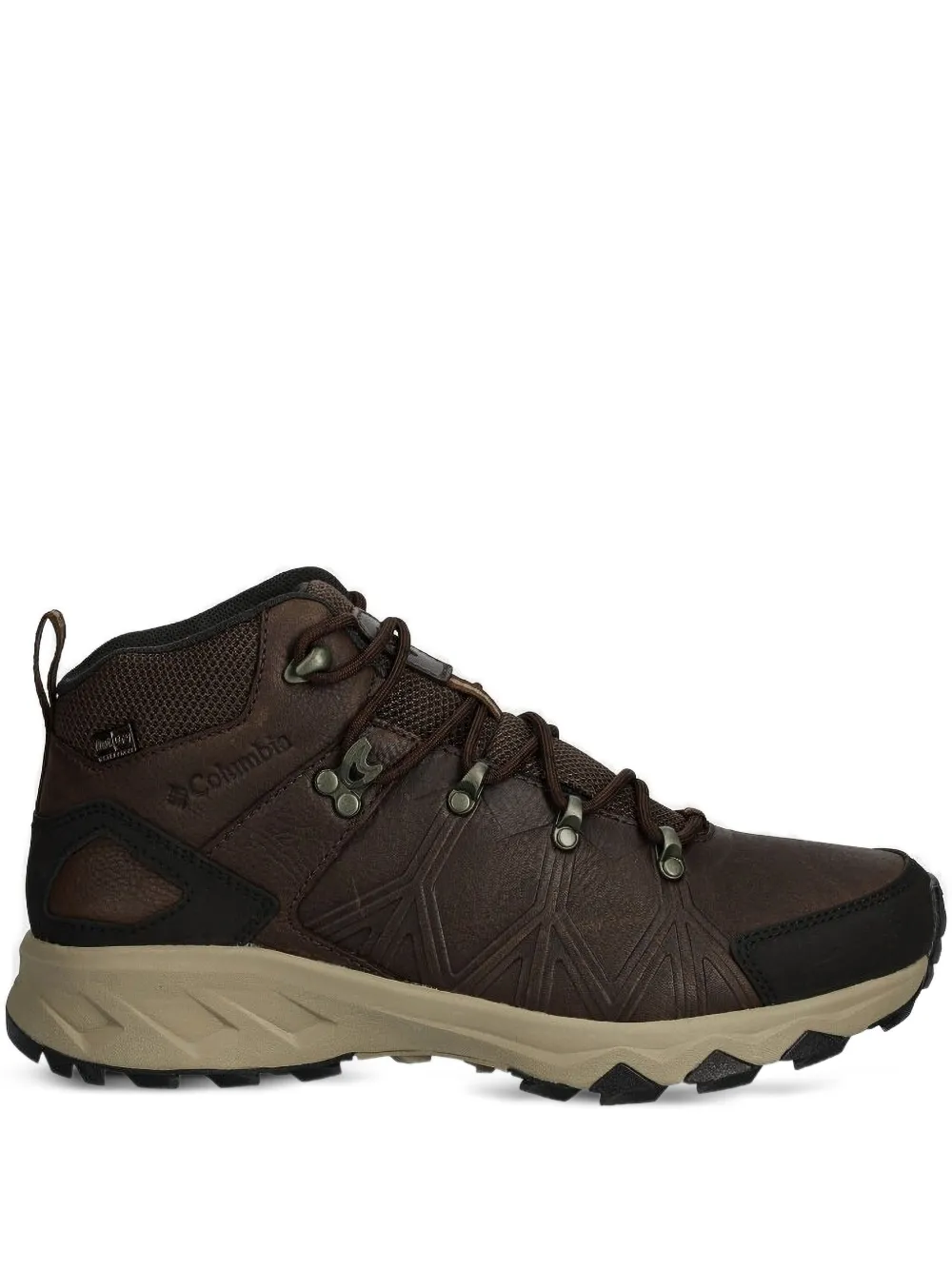 Columbia leather lace-up hiking boots Brown