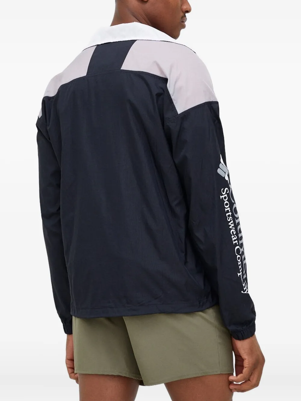 Columbia Riptide jack met vlakken en halve rits Blauw