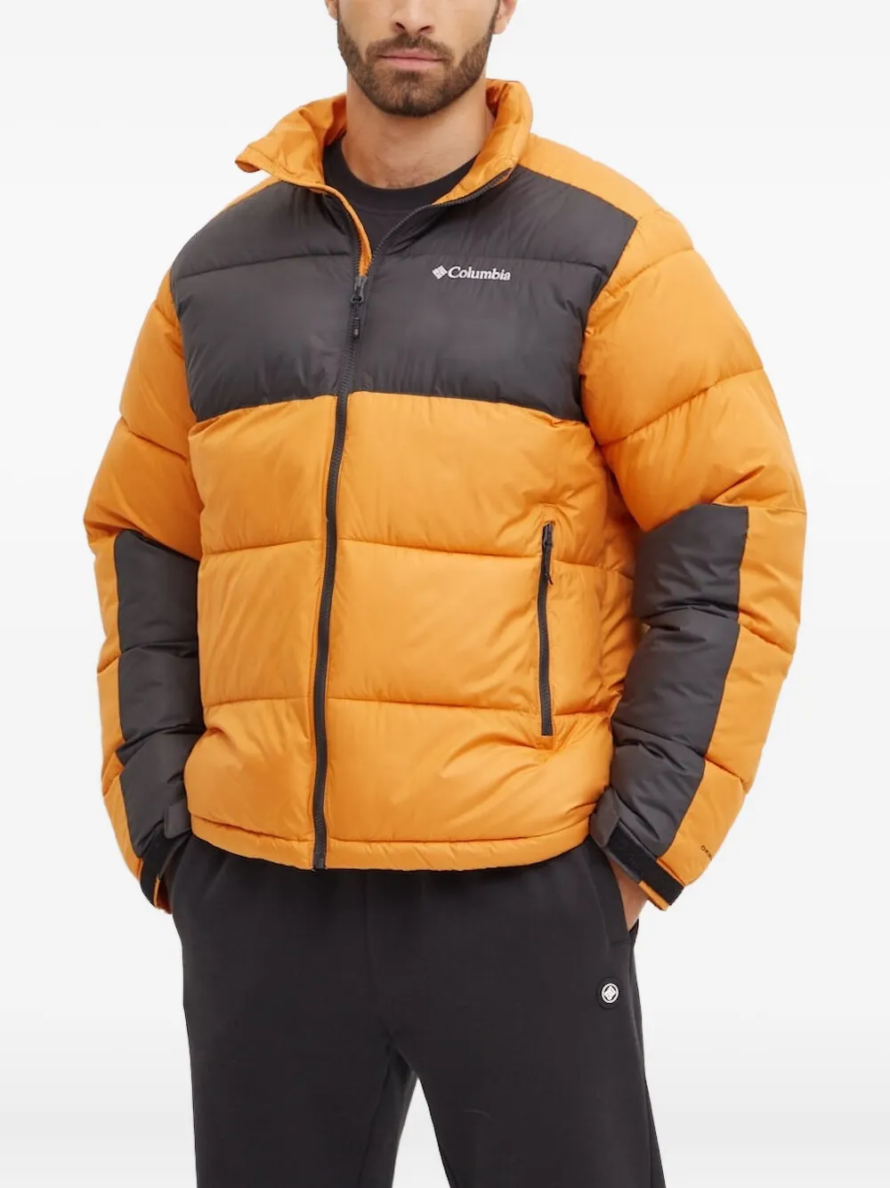Columbia Pike Lake™ colour-block puffer jacket Oranje