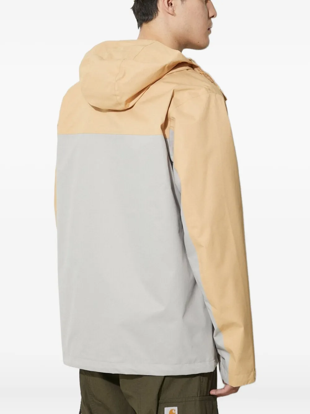 Columbia two-tone hooded jacket Geel