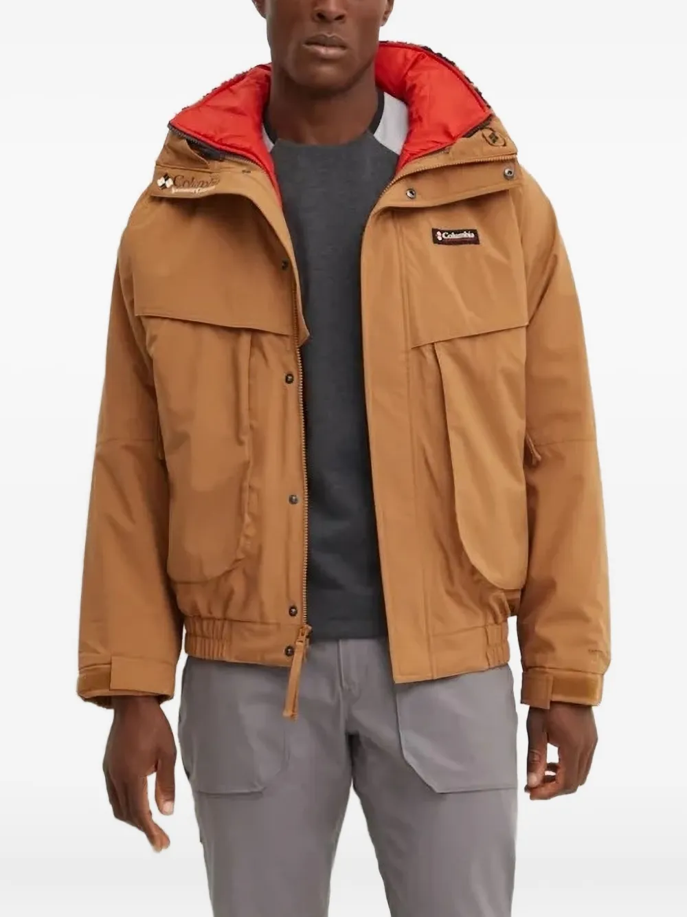 Columbia Gewatteerd jack met fleece voering Rood