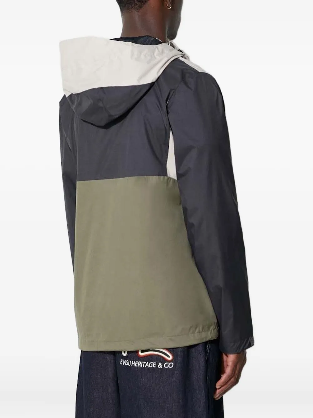 Columbia hooded color-block jacket Groen