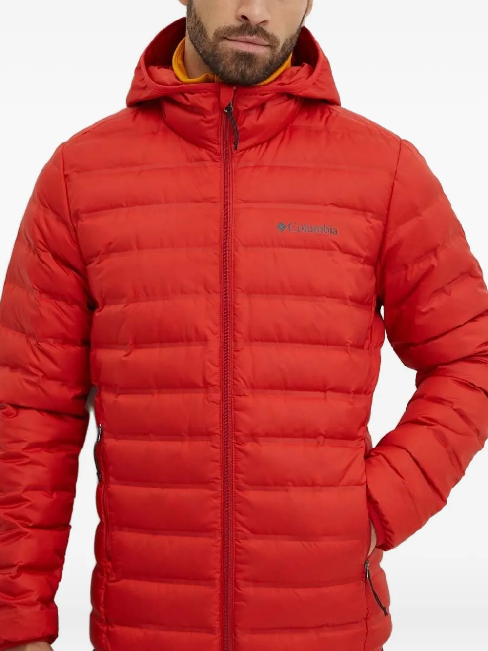 Columbia Lake 22™ II gewatteerd jack met capuchon Rood