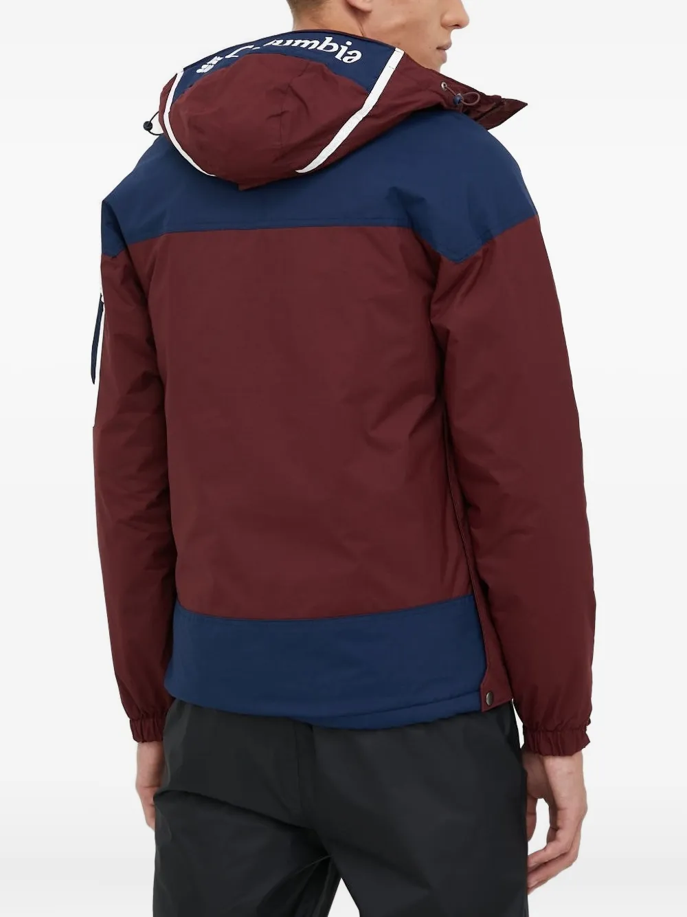 Columbia Jack met colourblocking en halve rits Rood