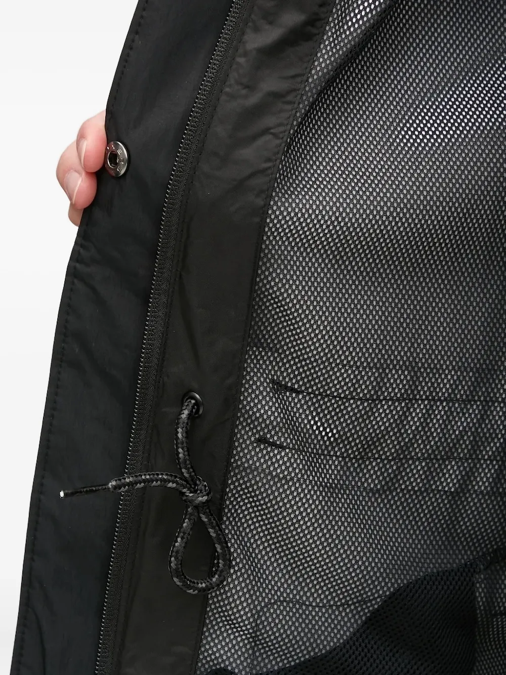 Columbia Hooded Drawstring-waist Jacket In Black