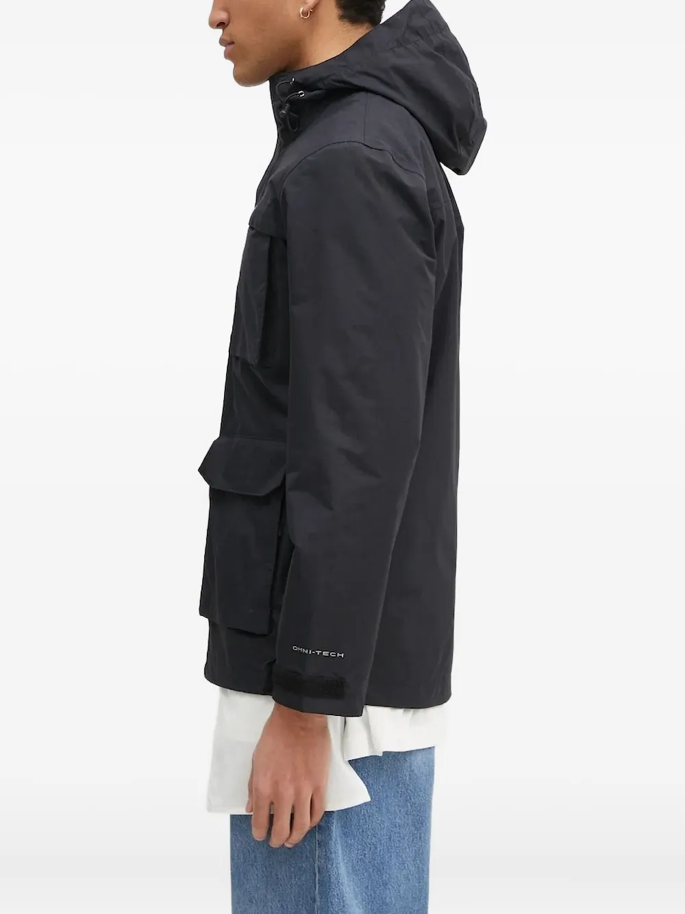 Columbia Landroamer™ hooded flap-pocket jacket Zwart