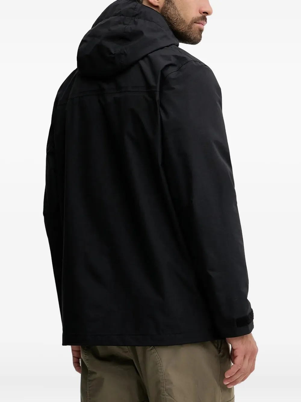 Columbia Landroamer™ hooded flap-pocket jacket Zwart
