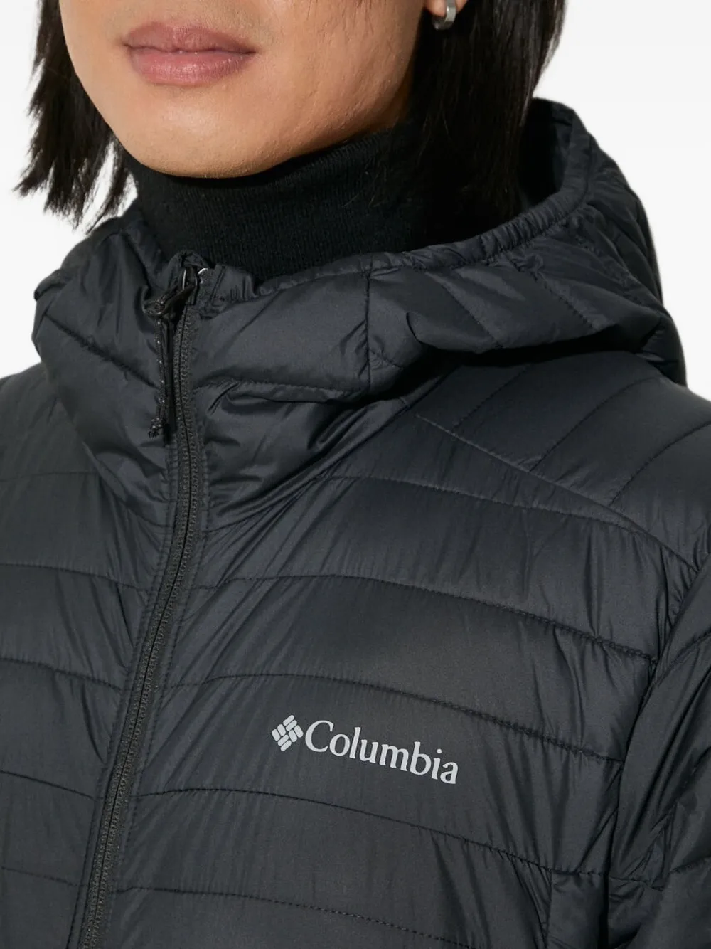 Columbia Silver Falls™ hooded quilted jacket Zwart