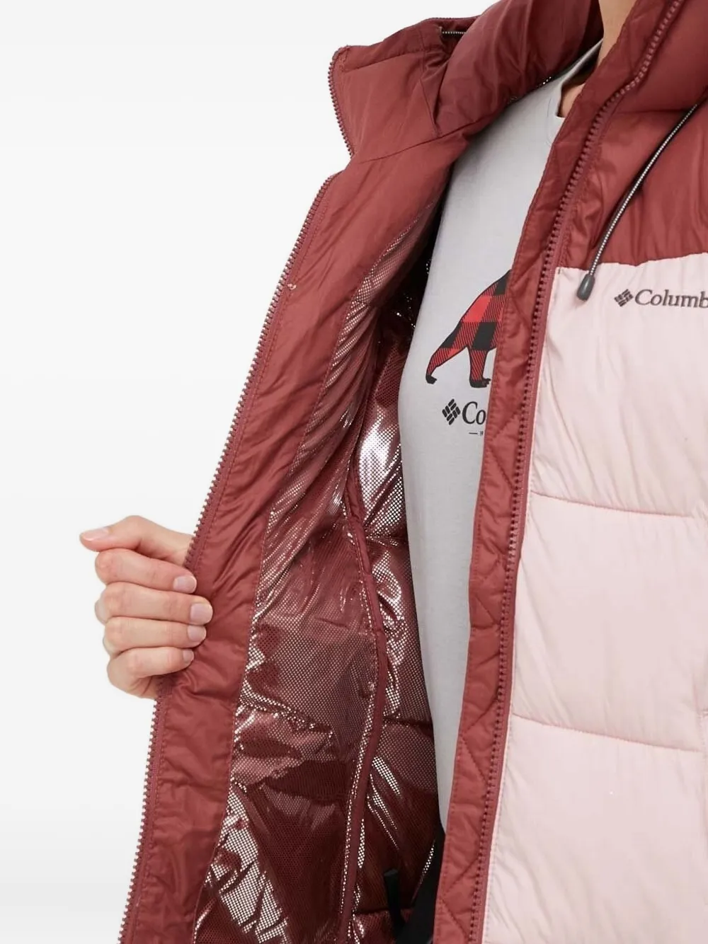Columbia Gevoerd jack met capuchon Rood