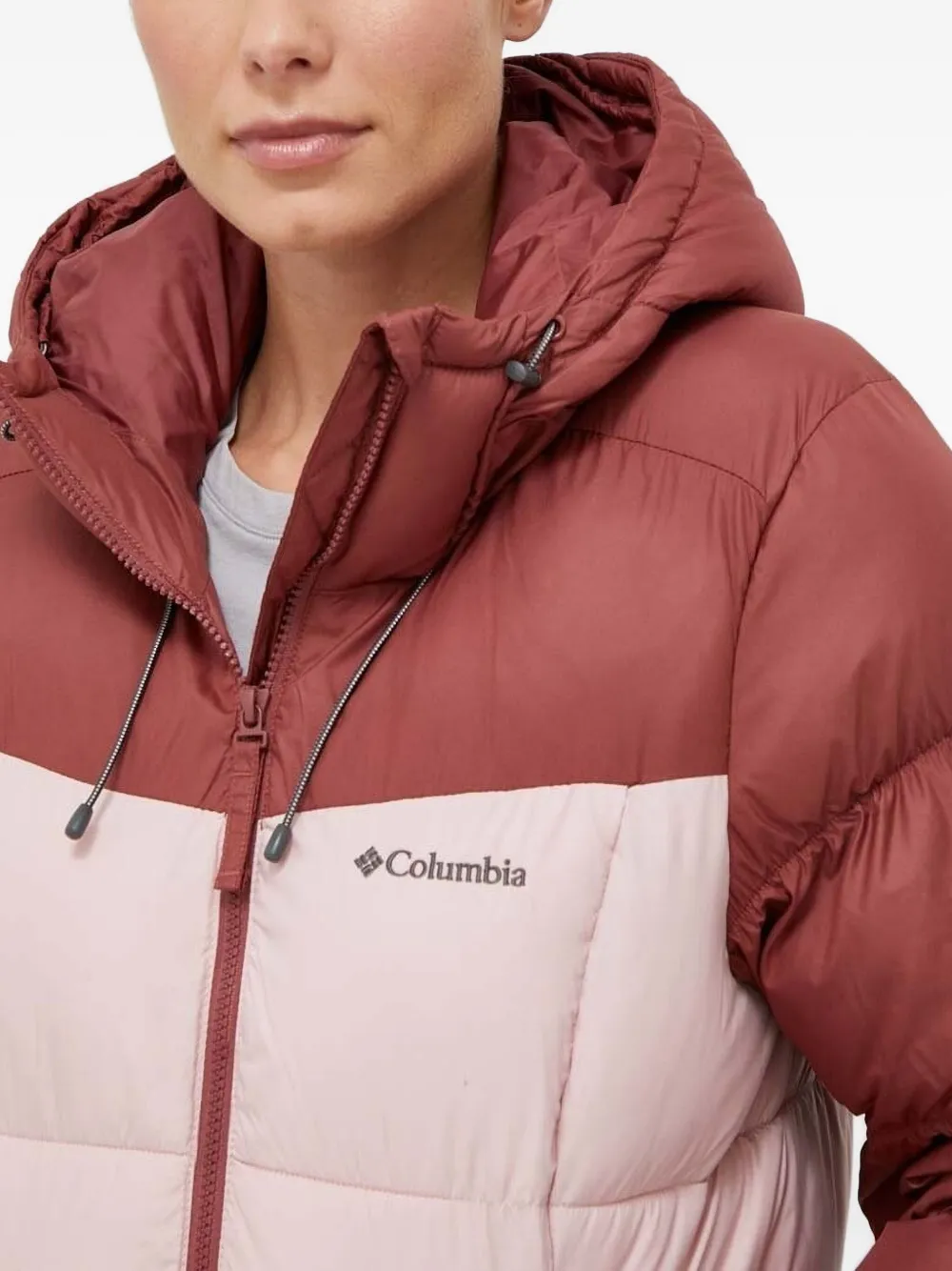 Columbia Gevoerd jack met capuchon Rood