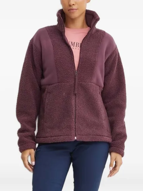 Columbia panelled zip-fastening sweater 