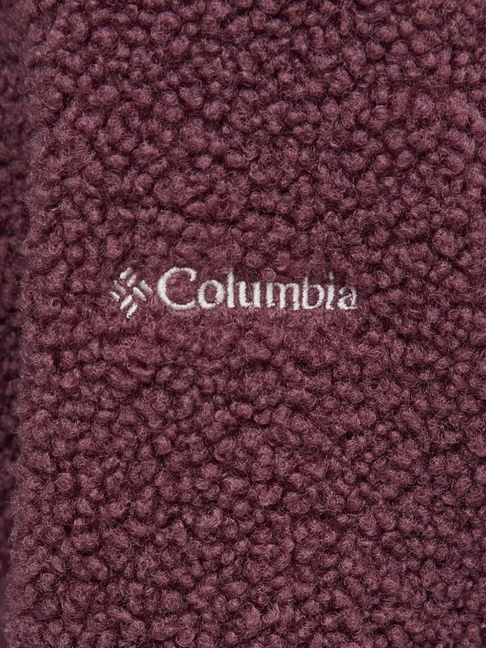 Columbia Trui met ritssluiting en vlakken Rood