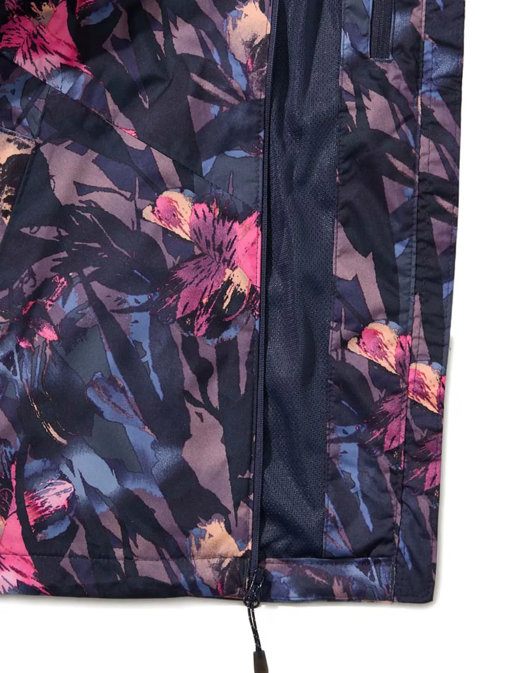 Columbia Floral-print Hooded Jacket In Blue