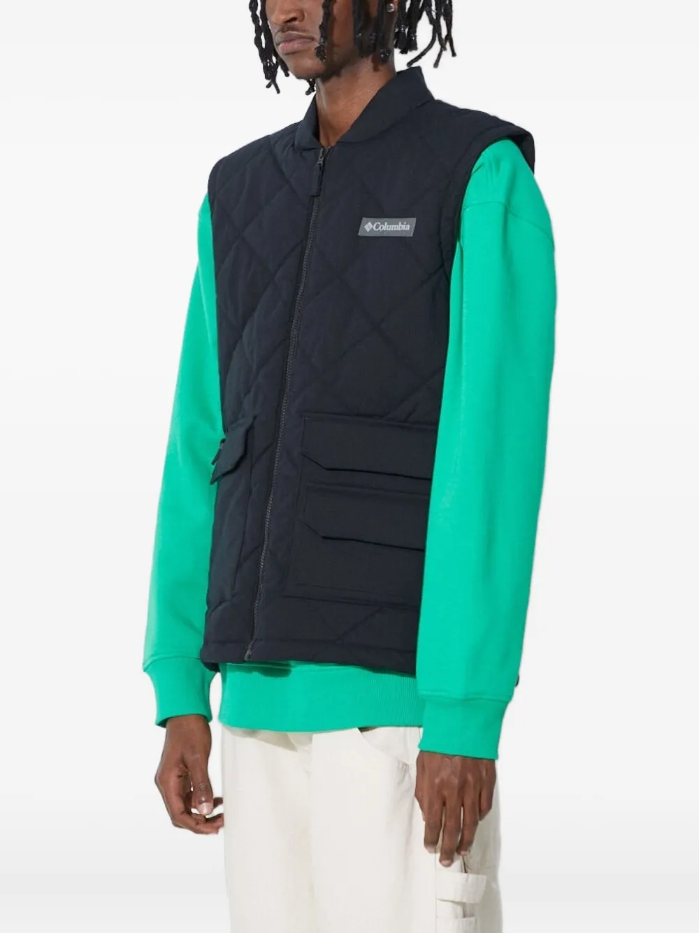 Columbia Rad Padded™ quilted diamond-pattern gilet Zwart
