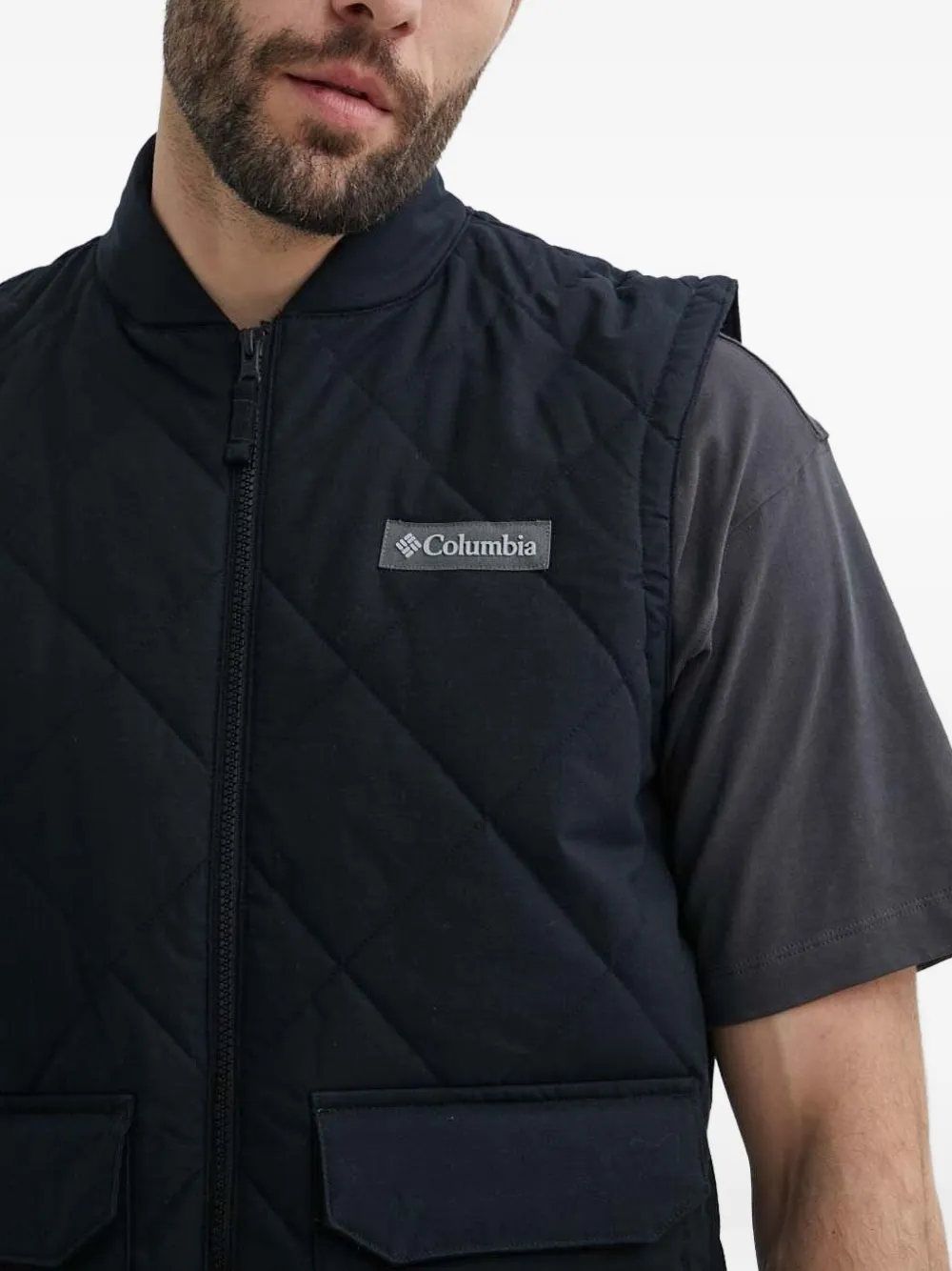 Columbia Rad Padded™ quilted diamond-pattern gilet Zwart