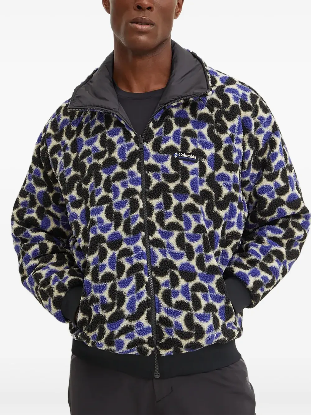 Columbia Gewatteerd jack met elastische zoom Zwart