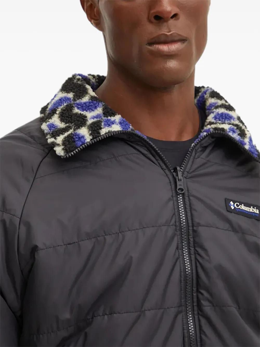 Columbia Gewatteerd jack met elastische zoom Zwart