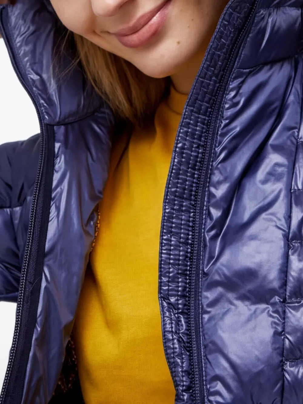 Columbia Donsjack met capuchon Blauw