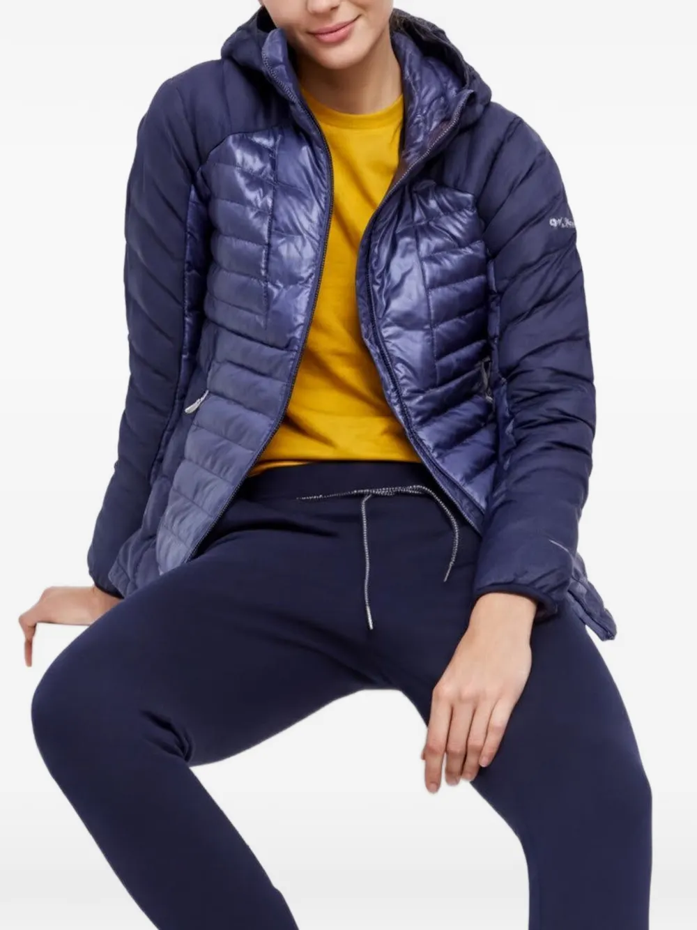 Columbia hooded puffer jacket - Blau