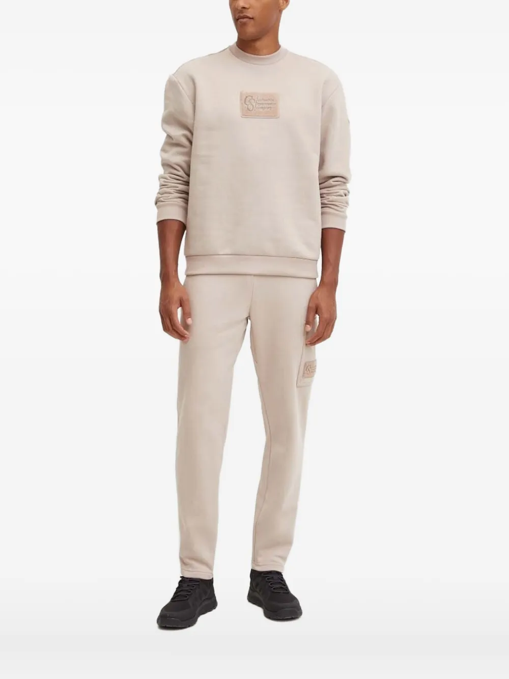 Columbia Sweater met logopatch Beige