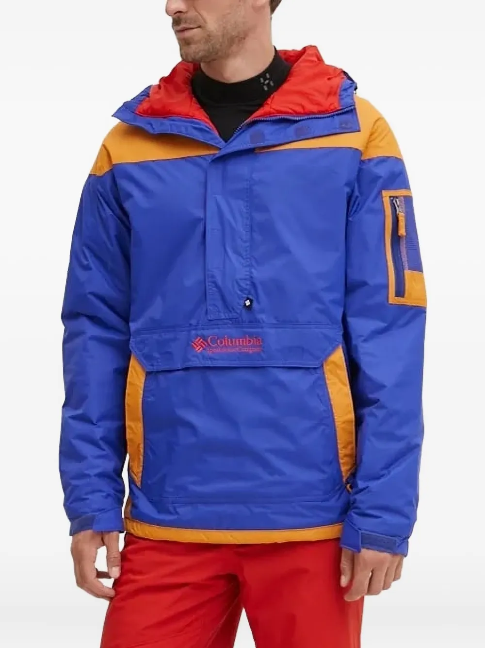 Columbia Sweater met halve rits Blauw