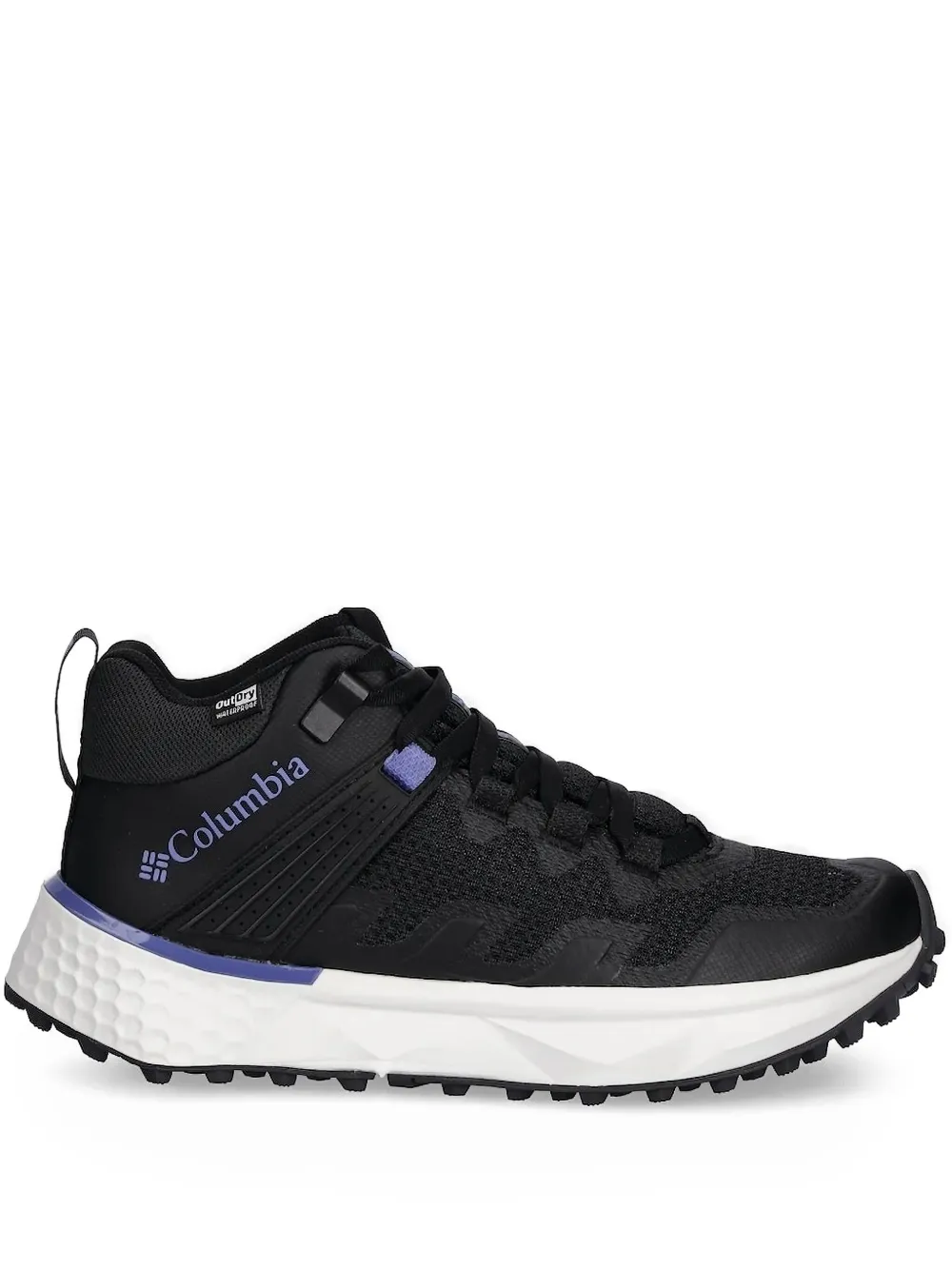 Columbia Facet 75 Mid Trail-running Textile Sneakers In Black