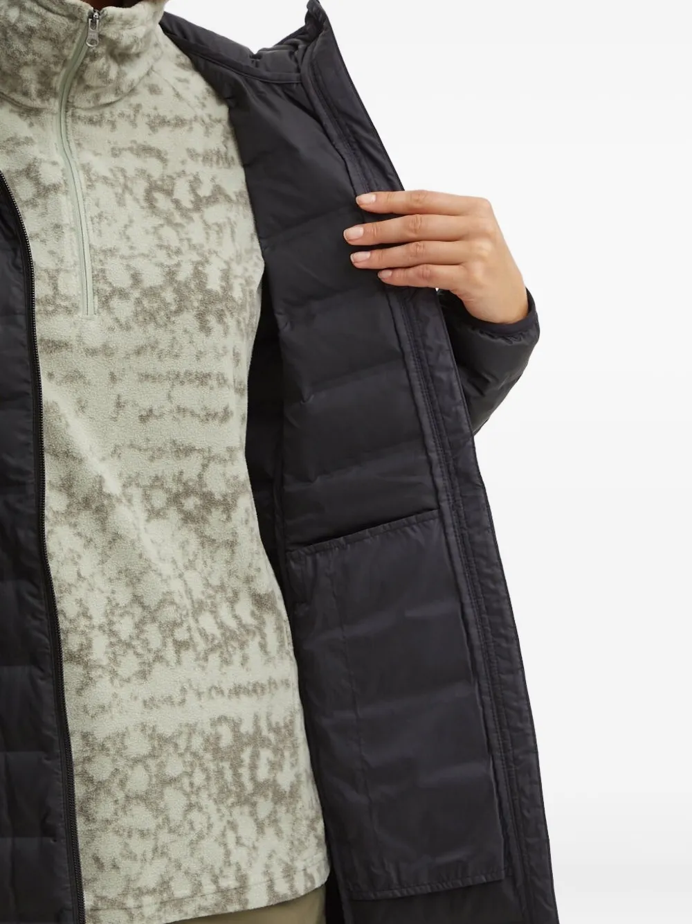Columbia Gevoerd jack met capuchon Zwart
