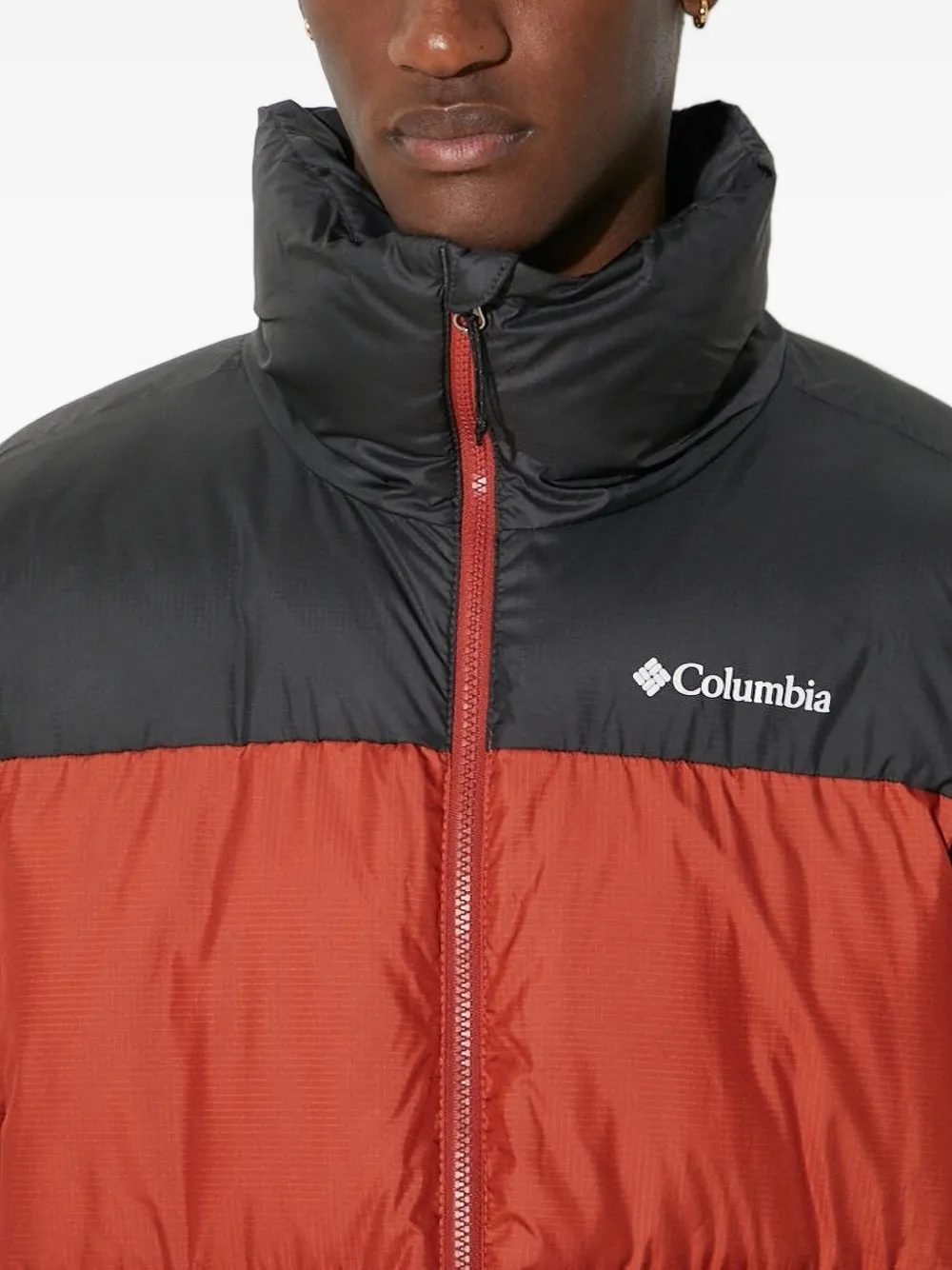 Columbia quilted two-tone puffer jacket Rood
