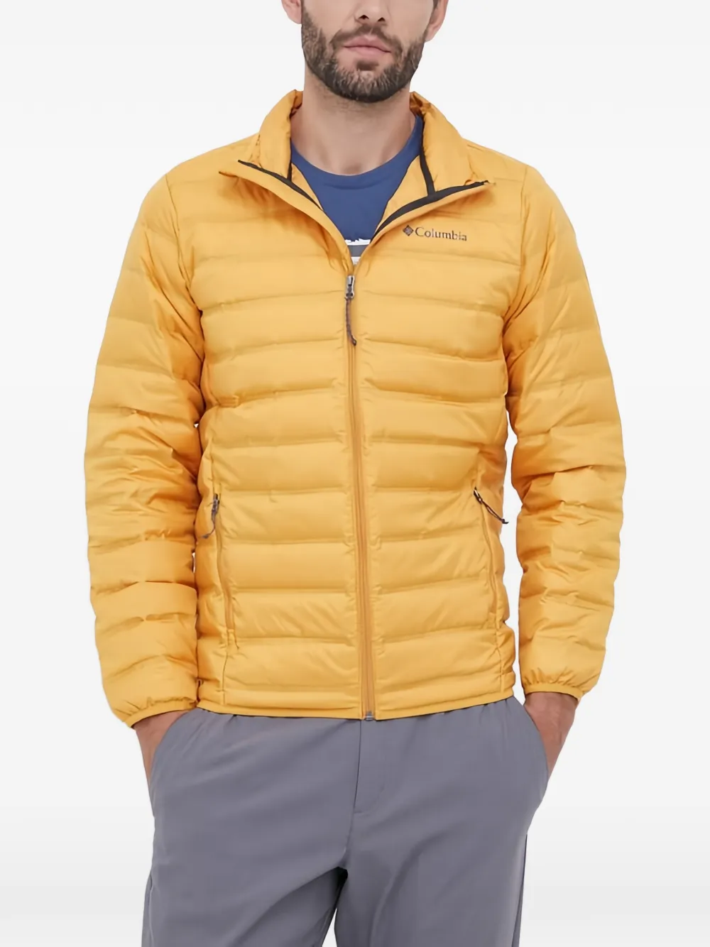 Columbia quilted high-collar jacket - Giallo