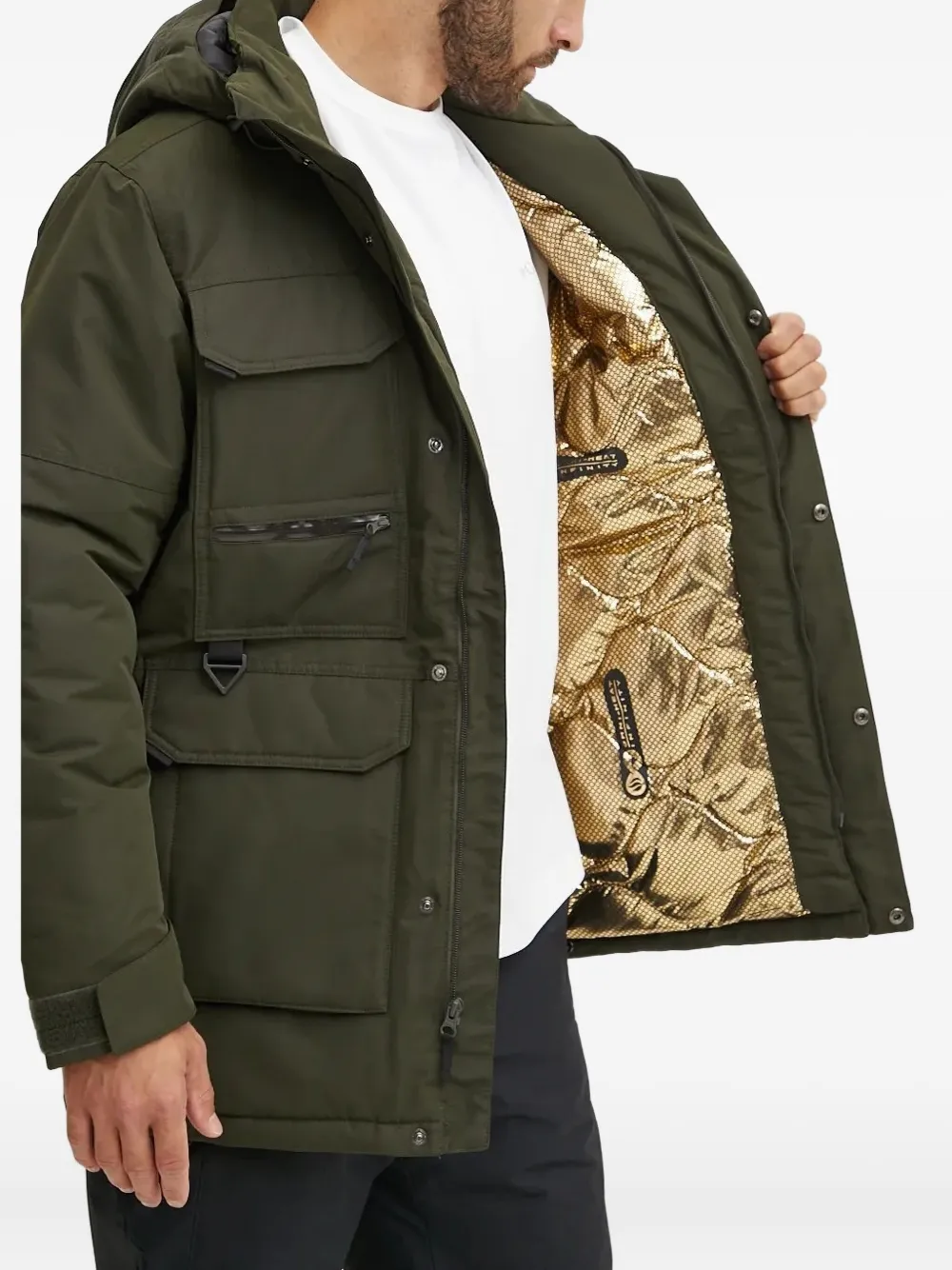 Columbia Jack met capuchon en zak Groen