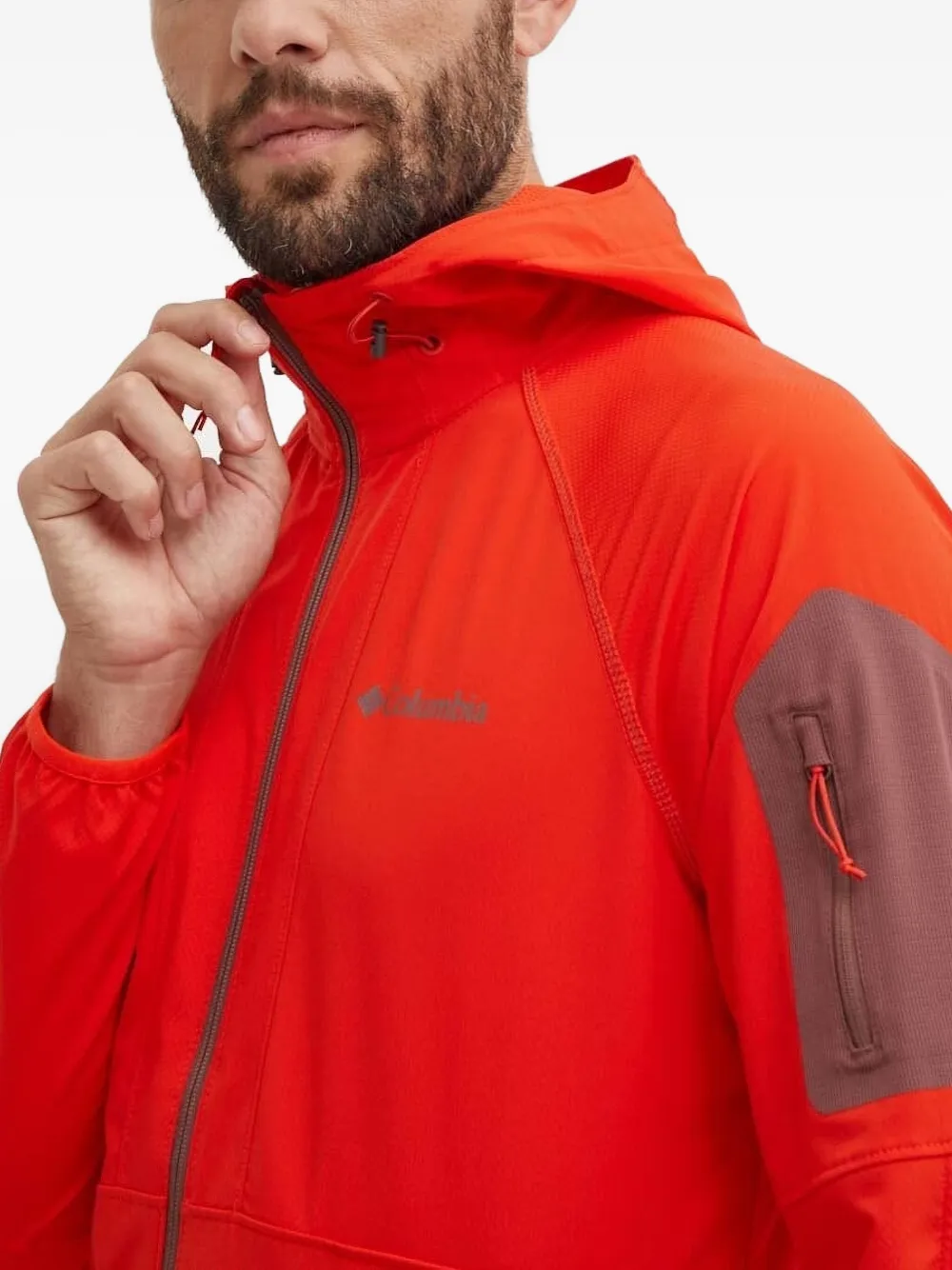 Columbia hooded panelled lightweight jacket Oranje