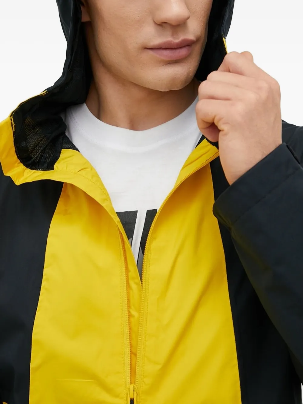 Columbia zip-up hooded jacket Geel