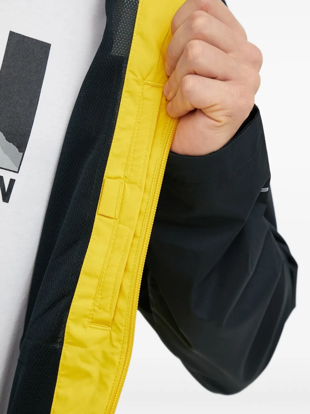 Columbia zip-up hooded jacket Geel