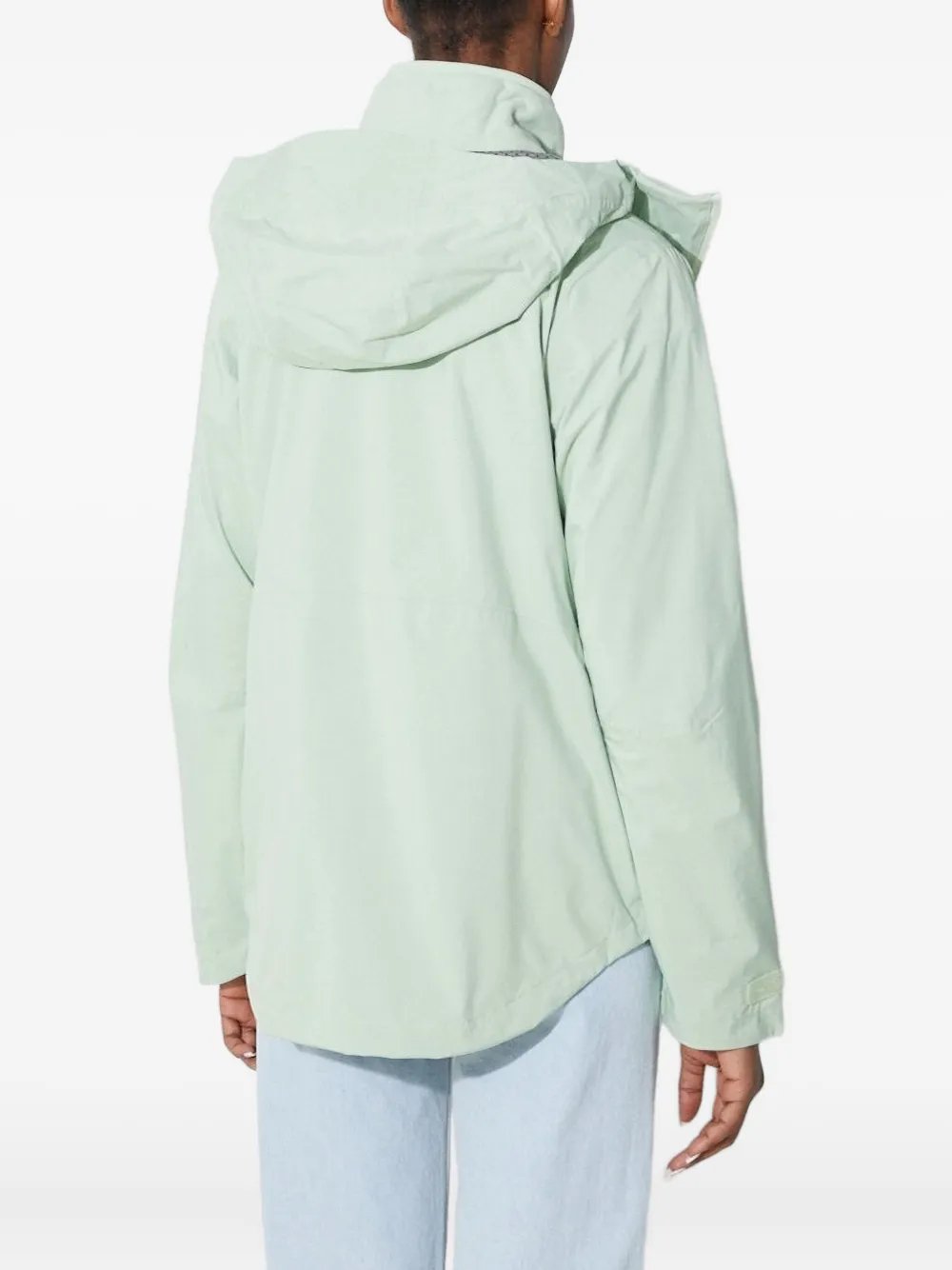 Columbia Jack met logodetail en capuchon Groen