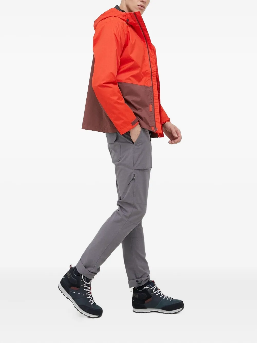 Columbia Hikebound II hooded two-tone jacket Rood