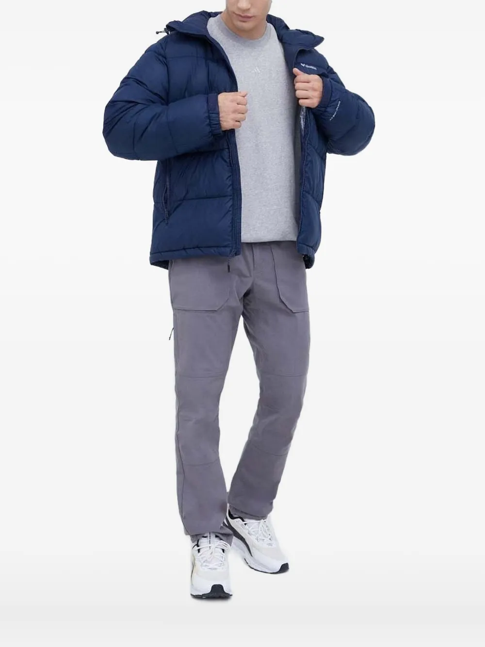 Columbia Pike Lake™ II hooded puffer jacket Blauw
