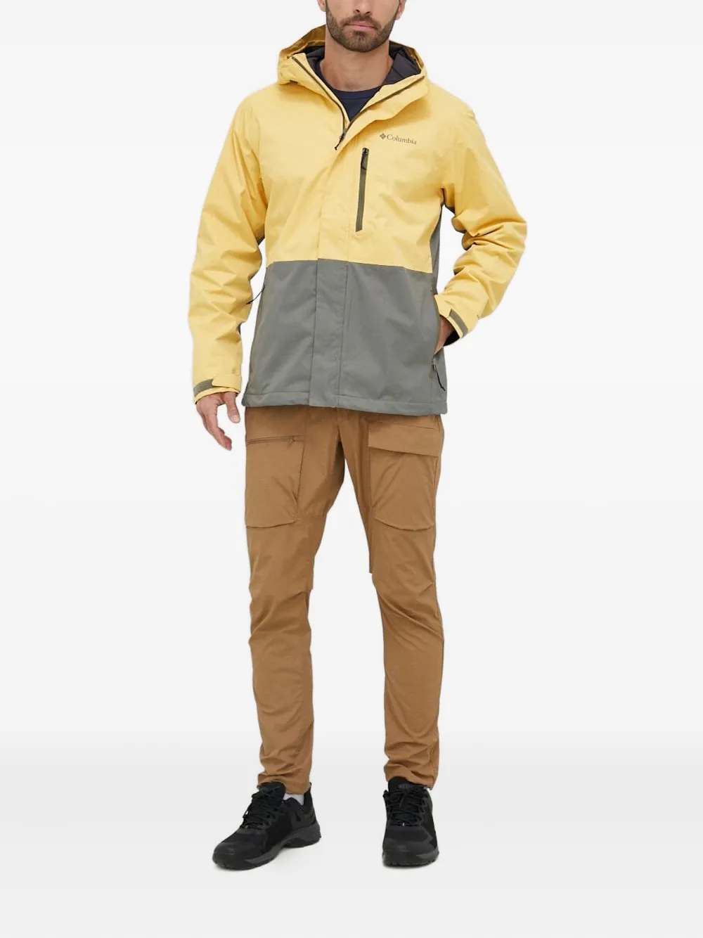 Columbia Hikebound II color-block jacket Geel