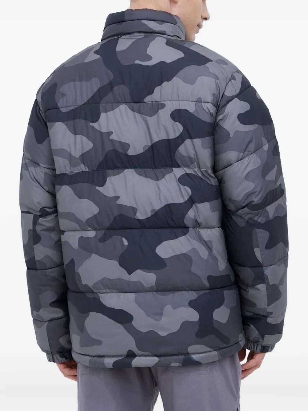Columbia Gewatteerd jack met camouflageprint Groen