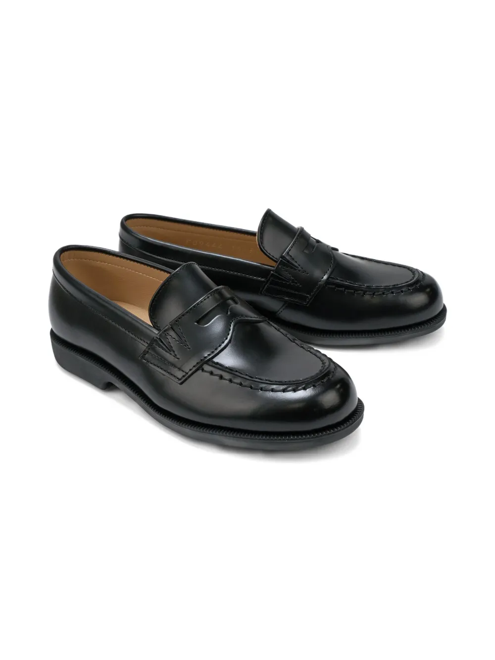 Miki House penny loafers - Nero