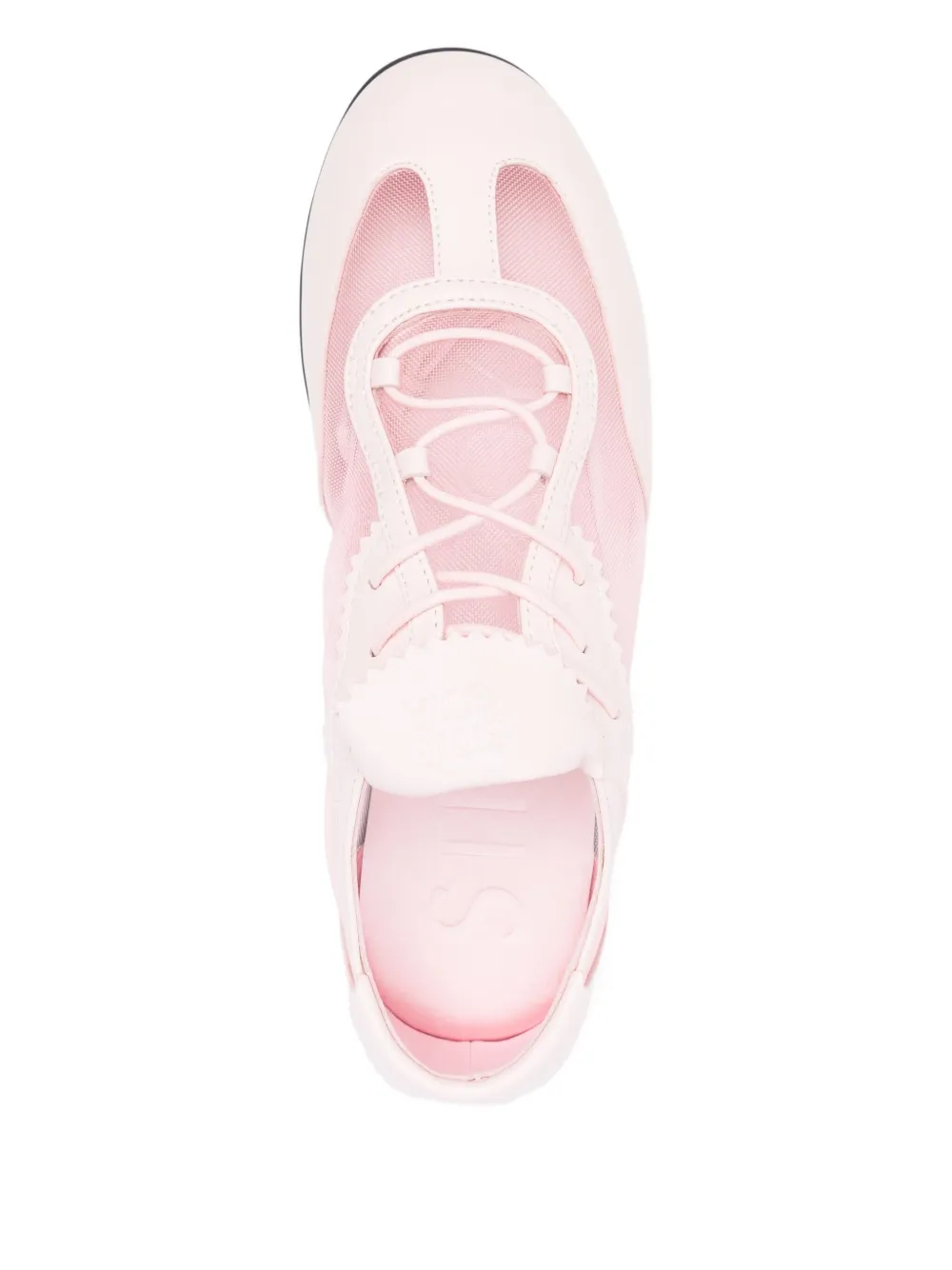Stine Goya lace-up mesh sneakers Pink