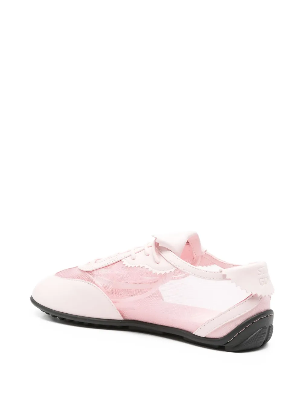 Stine Goya lace-up mesh sneakers Pink