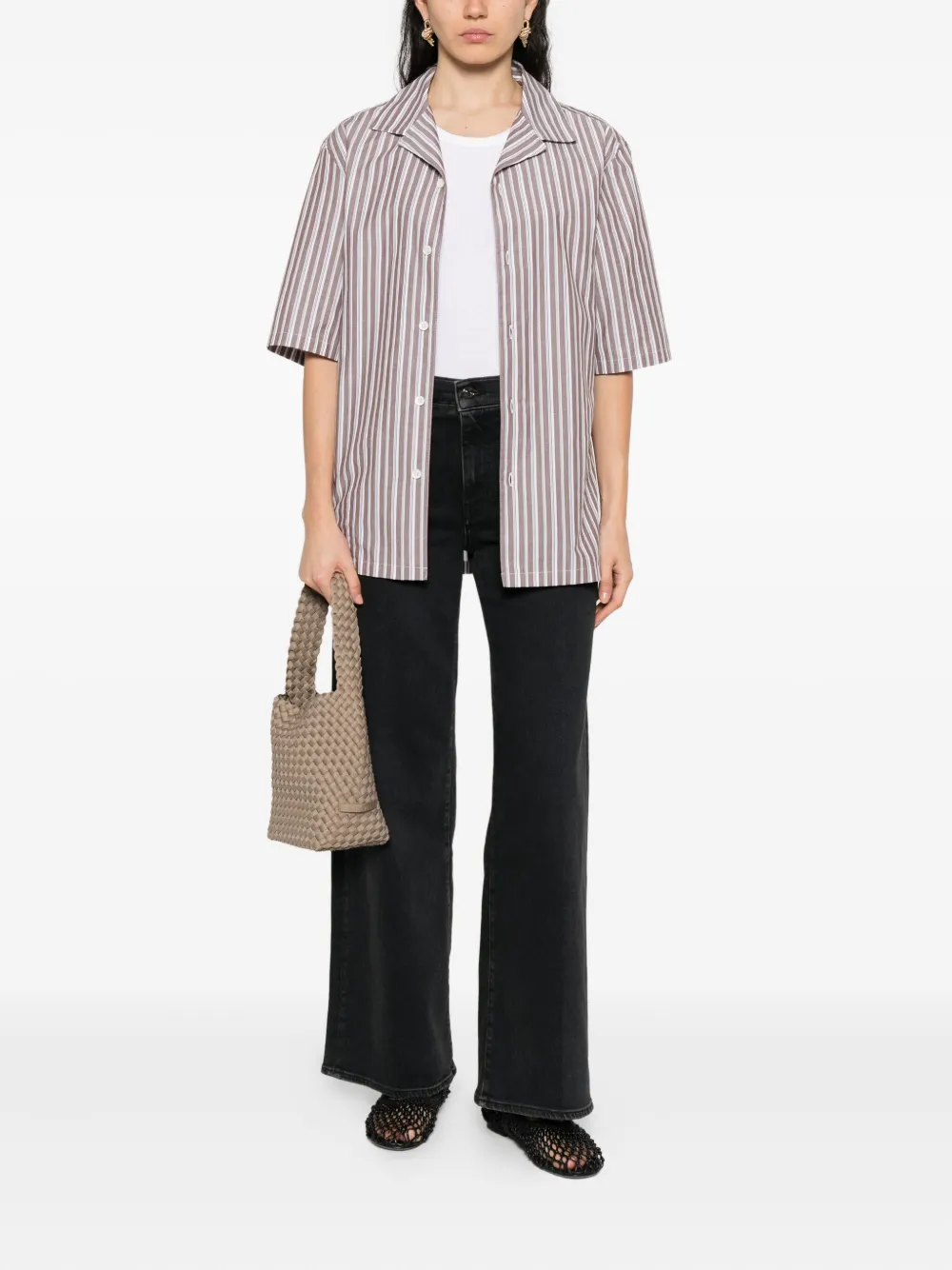 FRAME five-pocket jeans Zwart