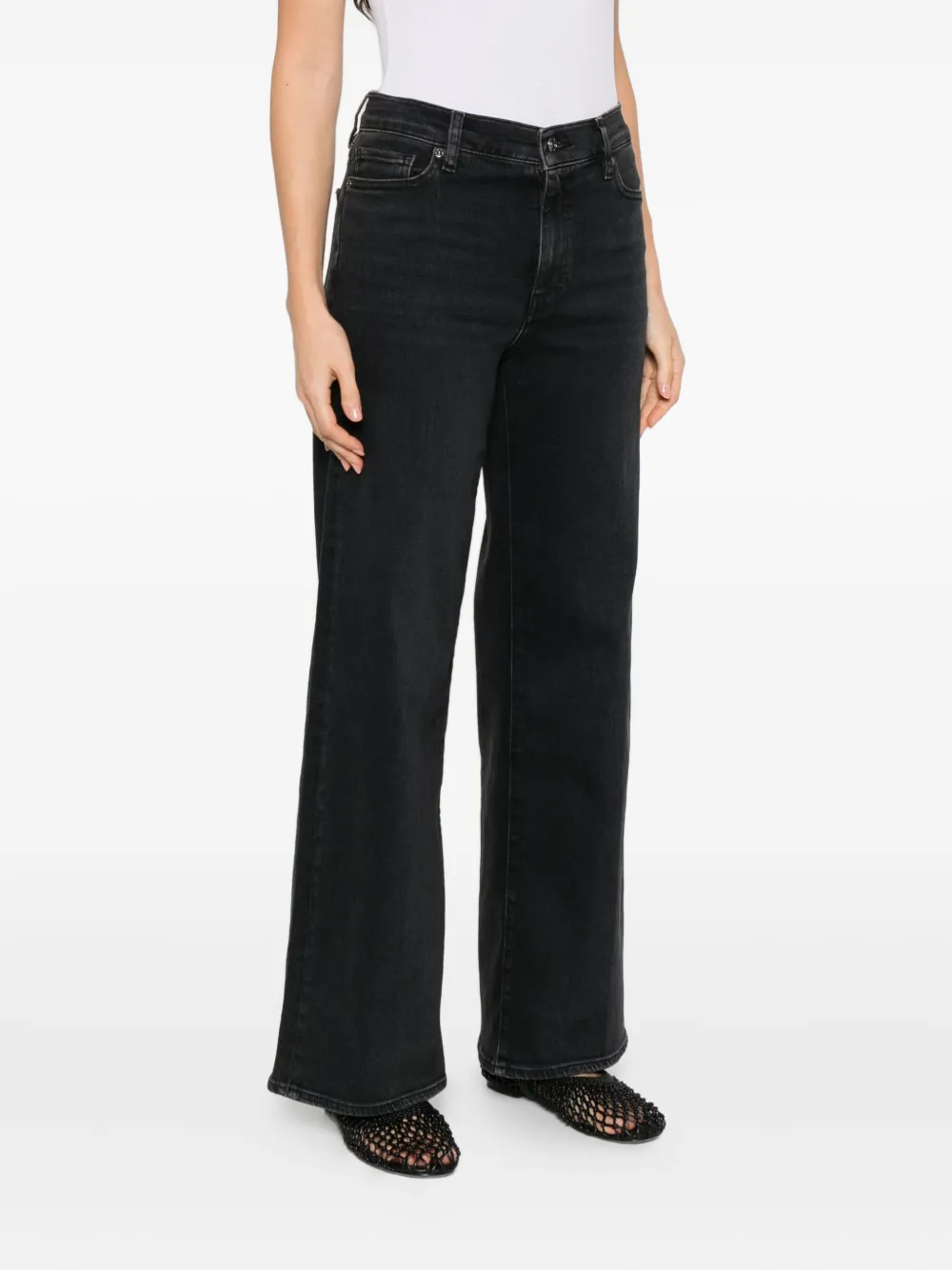 FRAME five-pocket jeans Zwart