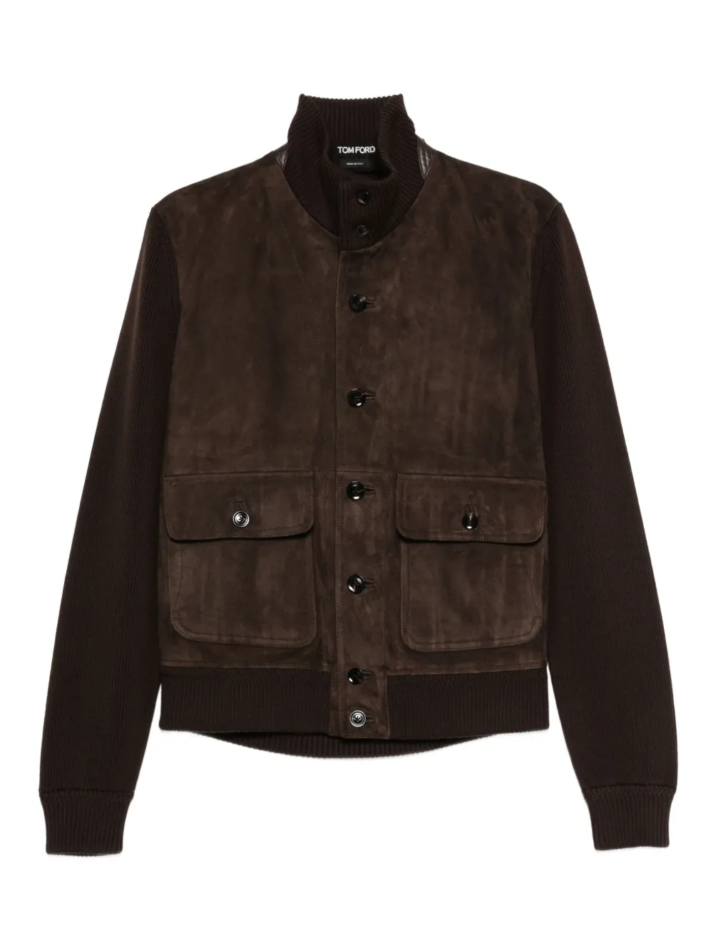 TOM FORD Gewatteerd jack Bruin
