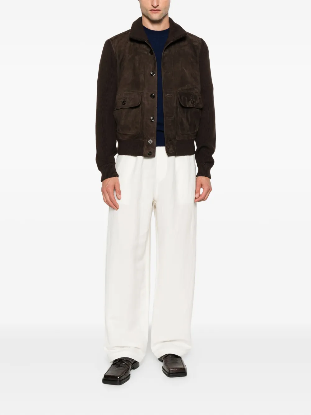 TOM FORD Gewatteerd jack Bruin