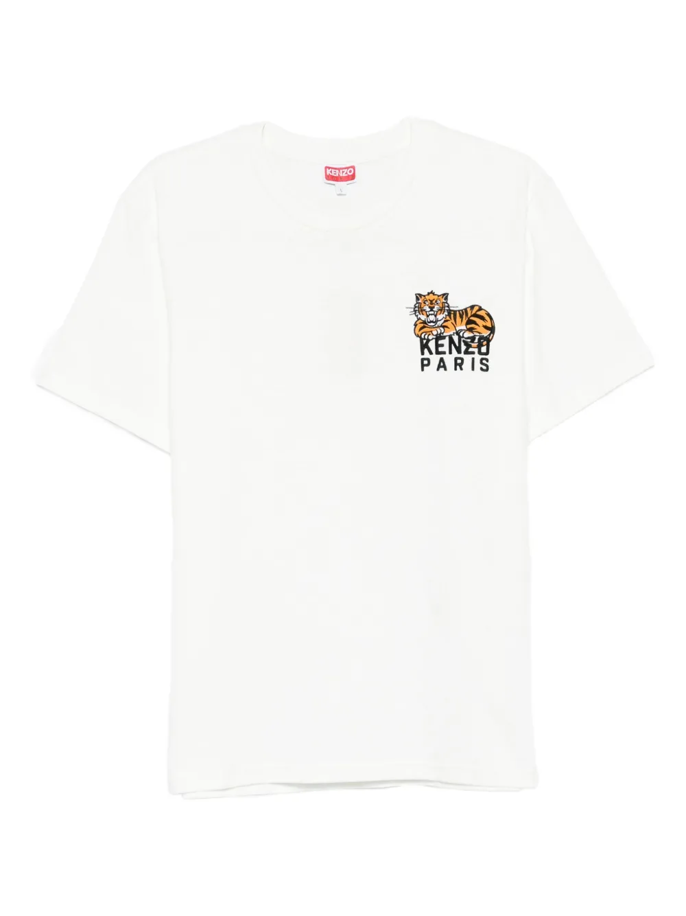 Kenzo Happy Tiger cotton T-shirt Wit