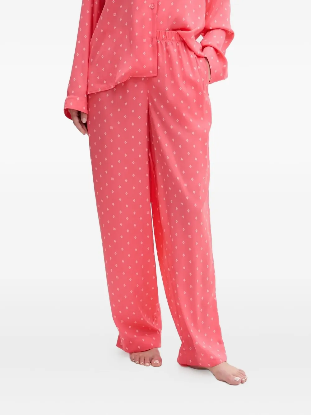 DKNY Pyjama met geometrische print Roze