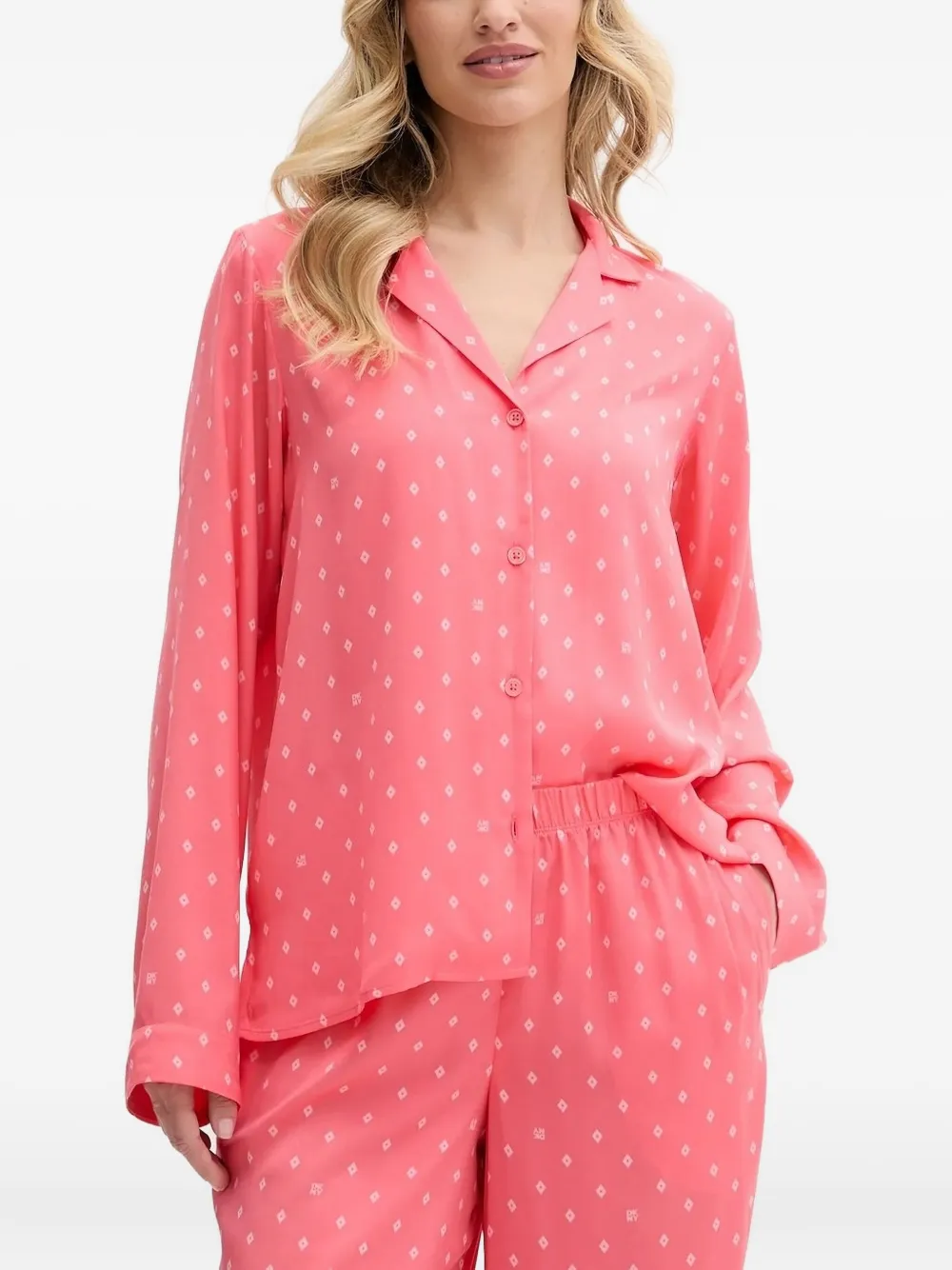 DKNY geometric-print pyjama | Pink | Image 1
