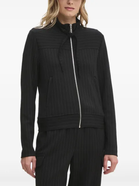 DKNY pinstripe zip-up jacket 