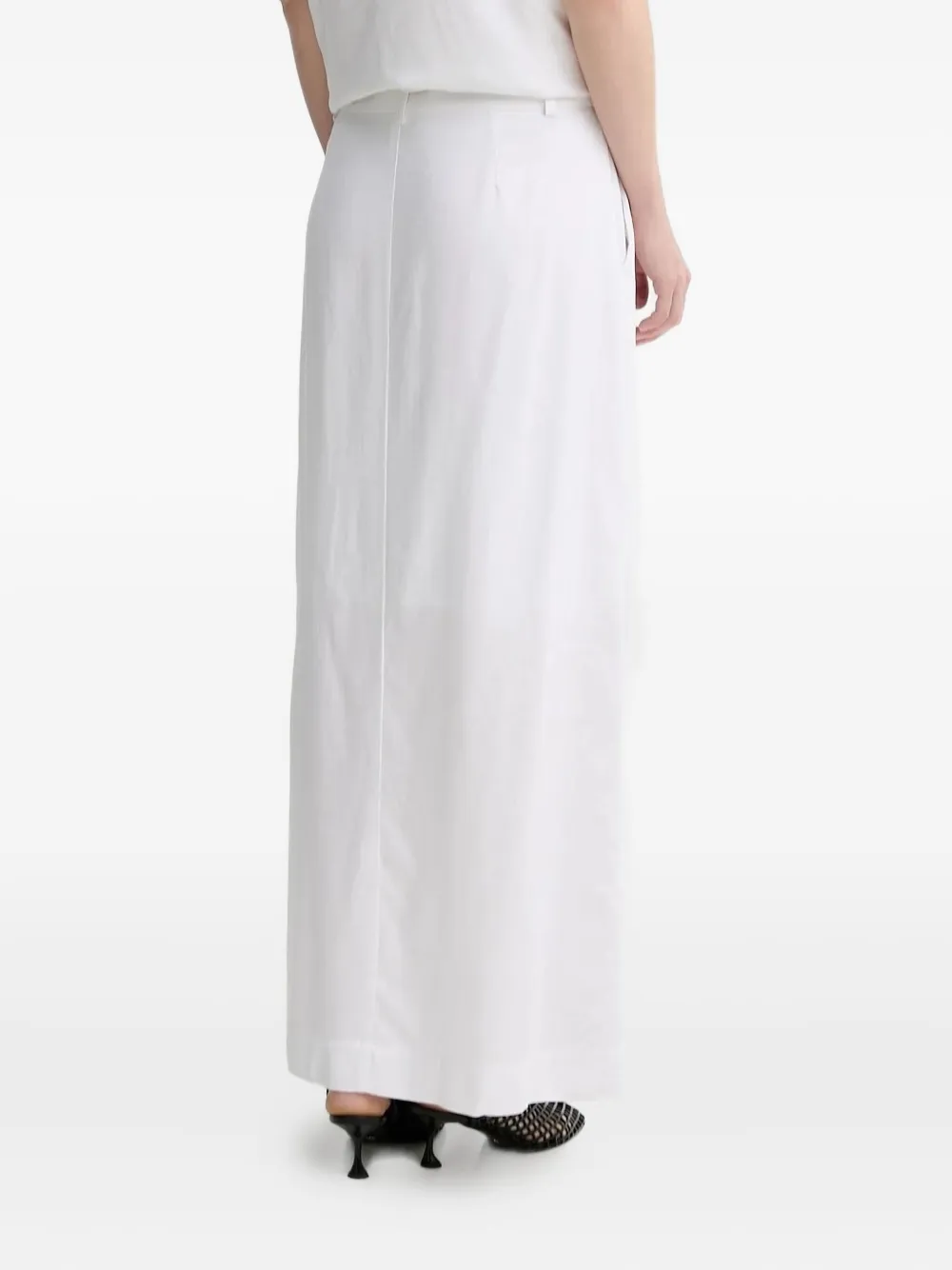 Gestuz Side-split Maxi Skirt In White